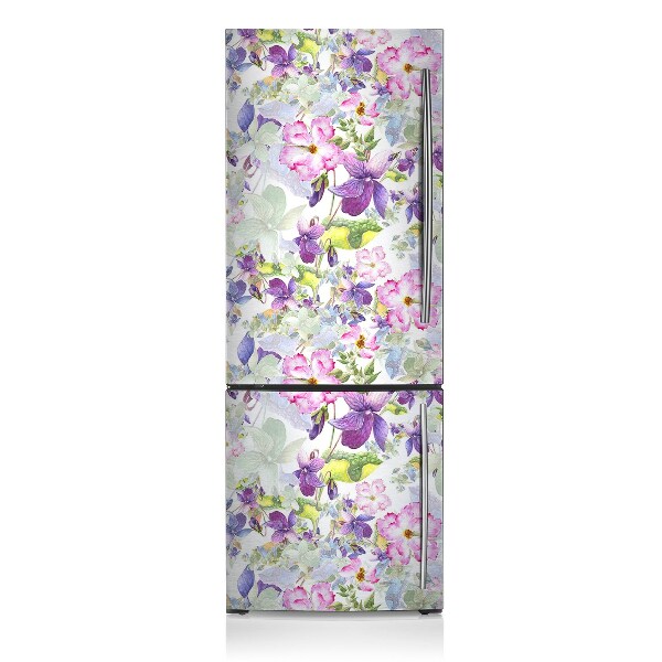 Koelkast magneet Paarse bloemen