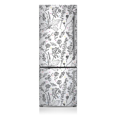 Magnetische bedrukte mat Bloemen en stippen