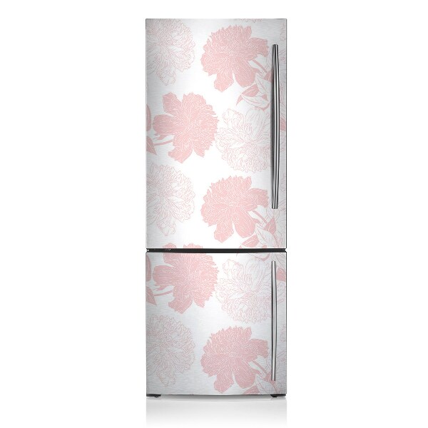 Magnetische bedrukte mat Roze bloemen