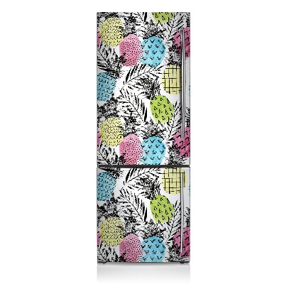 Koelkast magneet Kleurrijke ananas