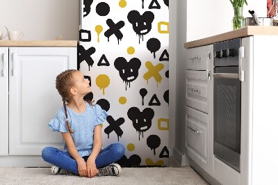 Magnetische bedrukte mat Zwarte graffiti