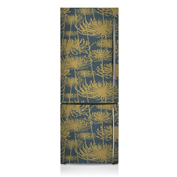 Magnetische bedrukte mat Gouden bloemen