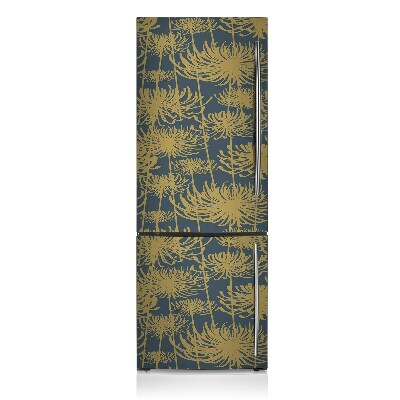 Magnetische bedrukte mat Gouden bloemen