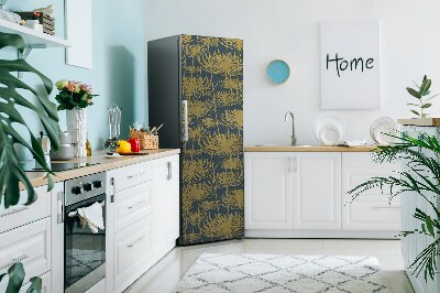 Magnetische bedrukte mat Gouden bloemen