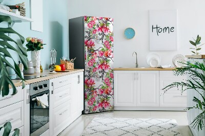 Magnetische bedrukte mat Waterverfbloemen