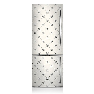 Magnetische bedrukte mat Patroon in diamanten
