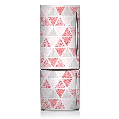 Koelkast magneet Roze driehoeken