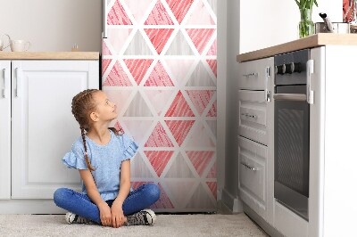 Koelkast magneet Roze driehoeken