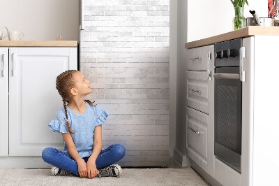 Koelkast magneet Witte baksteen