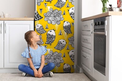 Magnetische bedrukte mat Doodle birds