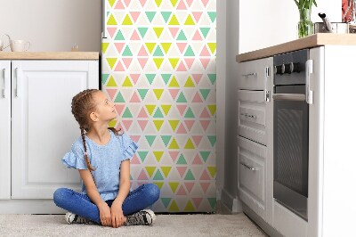 Magnetische bedrukte mat Kleurrijke driehoeken