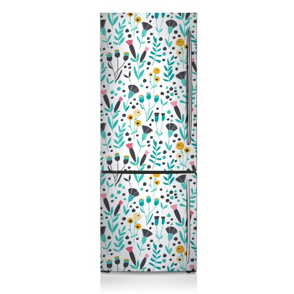 Magnetische bedrukte mat Scandinavische bloem