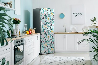 Magnetische bedrukte mat Scandinavische bloem