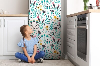 Magnetische bedrukte mat Scandinavische bloem