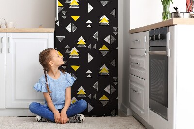 Koelkast magneet Getrokken driehoeken
