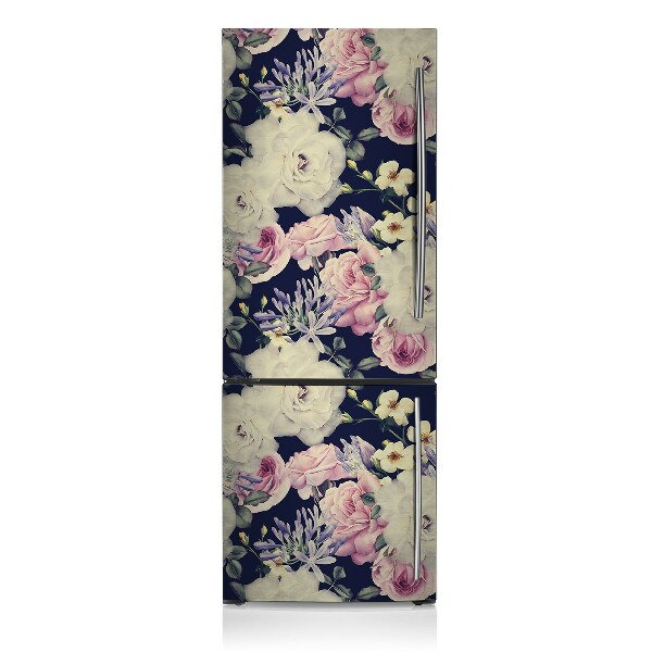 Koelkast magneet Witte vintage roos