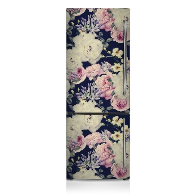 Koelkast magneet Witte vintage roos