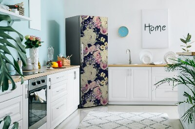 Koelkast magneet Witte vintage roos