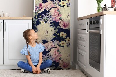 Koelkast magneet Witte vintage roos