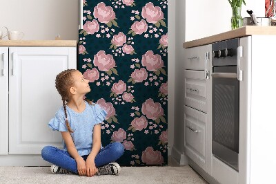 Koelkast magneet Roze bloemen