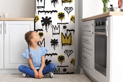 Koelkast magneet Kroon van graffiti