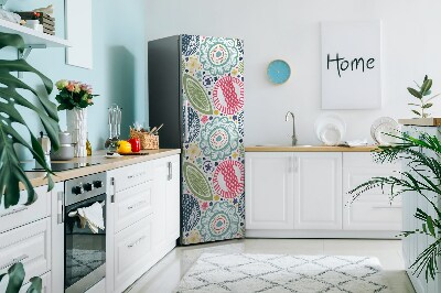 Magnetische bedrukte mat Kleurrijke bloemen