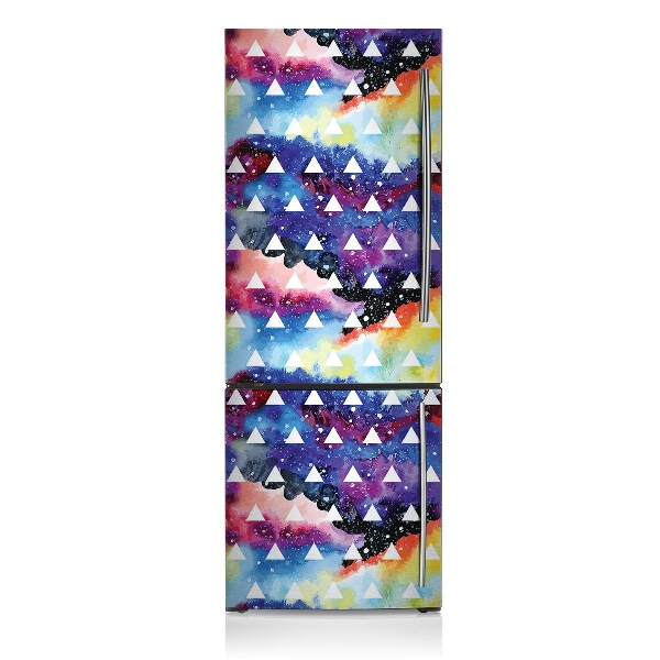 Magnetische bedrukte mat Space triangles