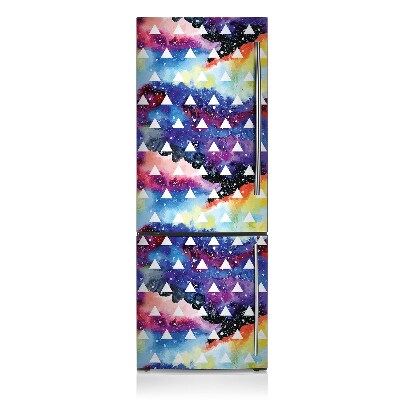 Magnetische bedrukte mat Space triangles