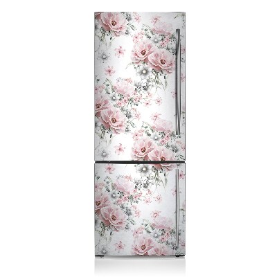 Magnetische bedrukte mat Bloemen een delicaat patroon