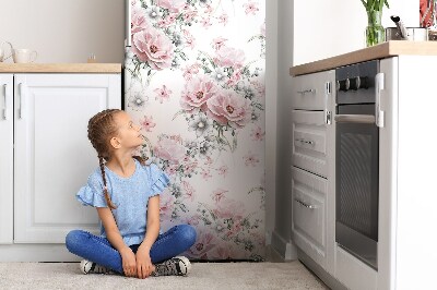 Magnetische bedrukte mat Bloemen een delicaat patroon