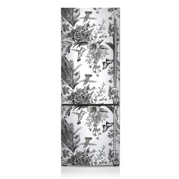 Magnetische bedrukte mat Zwart -witte tuin