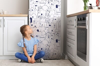 Magnetische bedrukte mat Stad