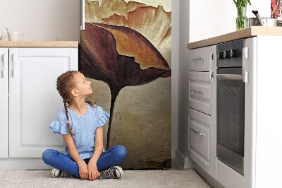 Magnetische bedrukte mat Geschilderde grote papavers