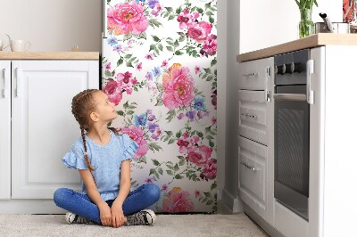 Koelkast magneet Roze aquarel