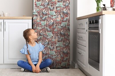 Magnetische bedrukte mat Oude stad