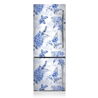 Koelkast magneet Blauwe hortensia