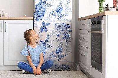 Koelkast magneet Blauwe hortensia