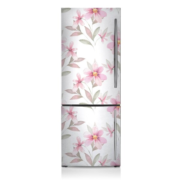 Magnetische bedrukte mat Roze bloemen