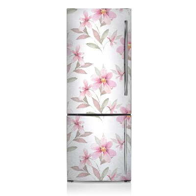Magnetische bedrukte mat Roze bloemen