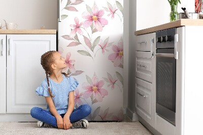 Magnetische bedrukte mat Roze bloemen