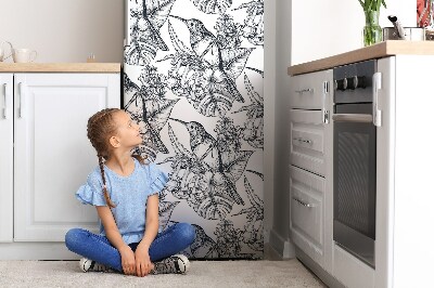 Magnetische bedrukte mat Getrokken vogels