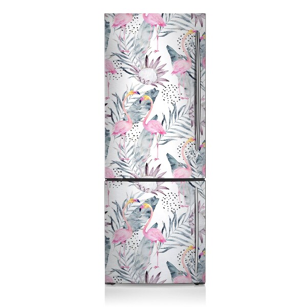 Magnetische bedrukte mat Flamingos