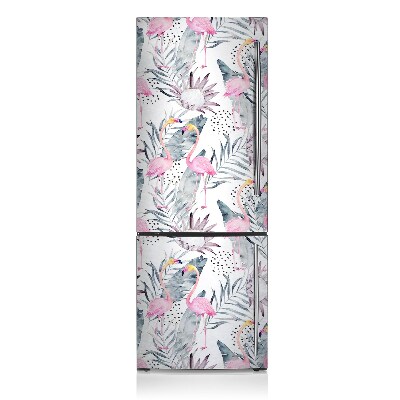 Magnetische bedrukte mat Flamingos