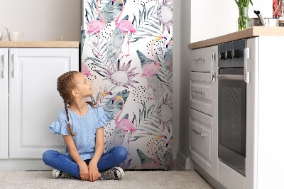 Magnetische bedrukte mat Flamingos