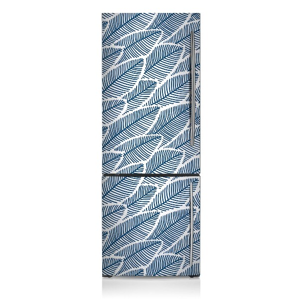Koelkast magneet Blauwe bladeren