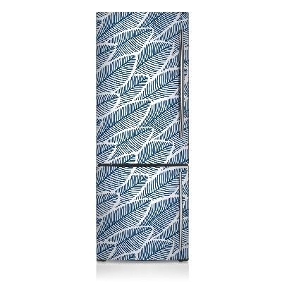 Koelkast magneet Blauwe bladeren