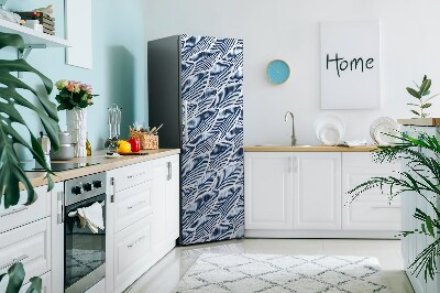 Koelkast magneet Blauwe bladeren