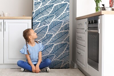 Koelkast magneet Blauwe bladeren