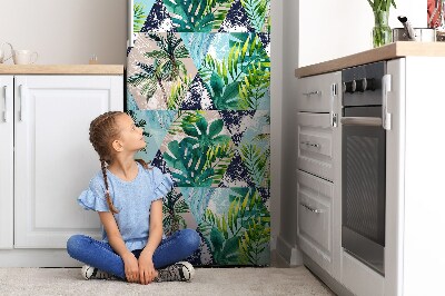 Magnetische bedrukte mat Tropisch mozaïek