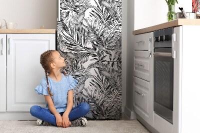 Magnetische bedrukte mat Schets exotische bladeren